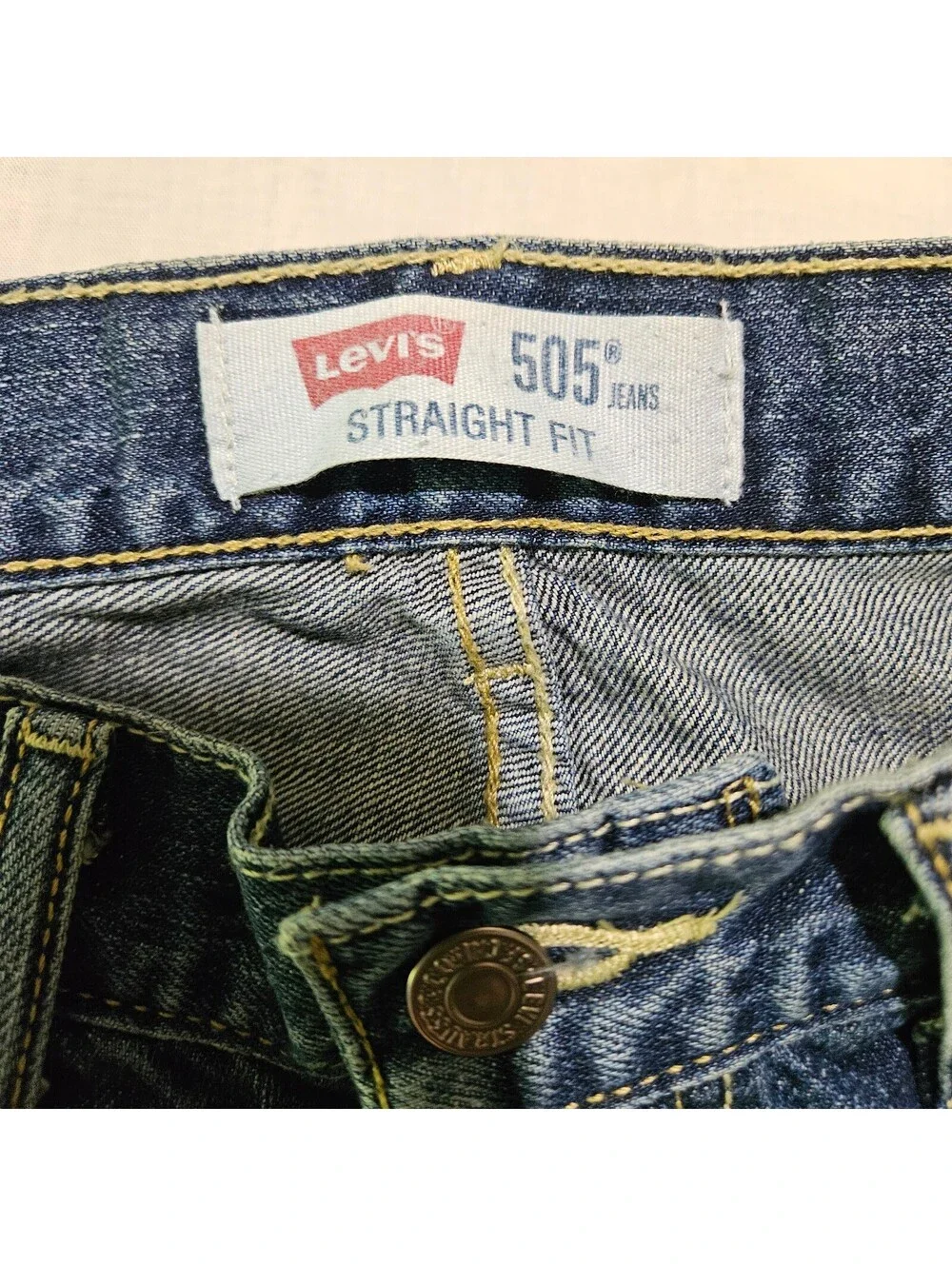 Levi's 505 Men's Straight Fit Blue Denim Jeans W32 L34